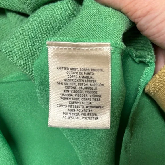 Anthropologie | Vintage Bird Label | Green Knit Pullover Sweater | Small - Picture 8 of 9